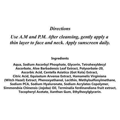 Soro facial brilhante